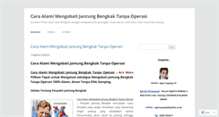 Desktop Screenshot of caraalamimengobatijantungbengkaktanpaoperasiel.wordpress.com
