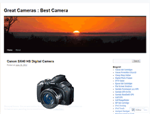 Tablet Screenshot of greatcameras.wordpress.com