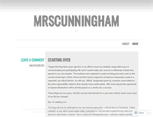 Tablet Screenshot of mrscunningham.wordpress.com