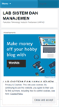 Mobile Screenshot of labsistemtmip.wordpress.com