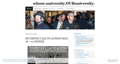 Desktop Screenshot of ouruniversity.wordpress.com