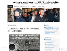 Tablet Screenshot of ouruniversity.wordpress.com