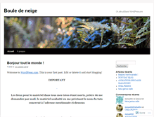 Tablet Screenshot of bouledeneige7457.wordpress.com