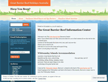 Tablet Screenshot of greatbarrierreefholidaysaustralia.wordpress.com