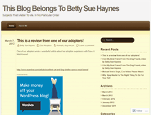Tablet Screenshot of bettysuehaynes.wordpress.com