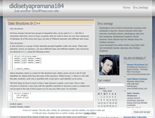 Tablet Screenshot of didisetyapramana184.wordpress.com