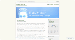 Desktop Screenshot of halomaker.wordpress.com