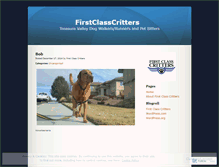 Tablet Screenshot of firstclasscritters.wordpress.com