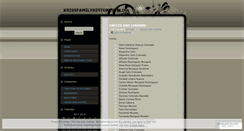 Desktop Screenshot of krissfamily.wordpress.com