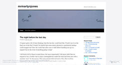 Desktop Screenshot of mrmartynjones.wordpress.com