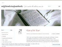 Tablet Screenshot of onlyfriendsstealyourbooks.wordpress.com