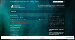 Desktop Screenshot of doishine.wordpress.com