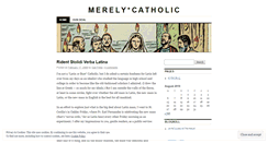 Desktop Screenshot of merelycatholic.wordpress.com