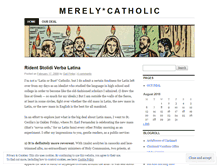 Tablet Screenshot of merelycatholic.wordpress.com