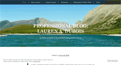 Desktop Screenshot of laurenadubois.wordpress.com