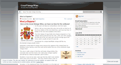 Desktop Screenshot of greatvintagewine.wordpress.com