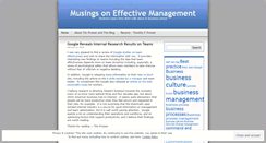 Desktop Screenshot of oneffectivemanagement.wordpress.com