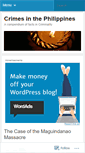 Mobile Screenshot of crimephilippines.wordpress.com