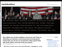 Tablet Screenshot of kards4soldiers.wordpress.com