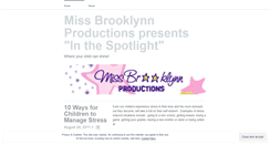 Desktop Screenshot of missbrooklynnproductions.wordpress.com