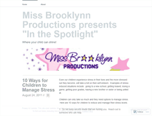 Tablet Screenshot of missbrooklynnproductions.wordpress.com