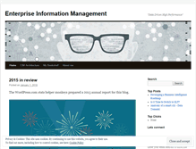 Tablet Screenshot of enterpriseinformationmanagement.wordpress.com