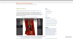 Desktop Screenshot of macrameplanthangers.wordpress.com