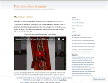 Tablet Screenshot of macrameplanthangers.wordpress.com