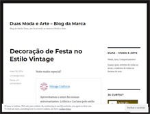 Tablet Screenshot of duasmodaearte.wordpress.com
