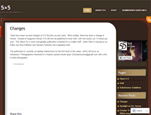 Tablet Screenshot of 5x5photo.wordpress.com