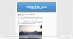 Desktop Screenshot of mariaenbrasil.wordpress.com