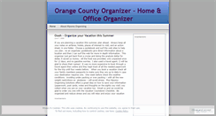 Desktop Screenshot of orangecountyorganizer.wordpress.com