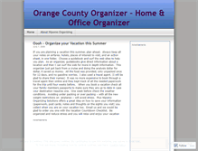 Tablet Screenshot of orangecountyorganizer.wordpress.com