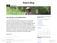 Tablet Screenshot of estersblog.wordpress.com