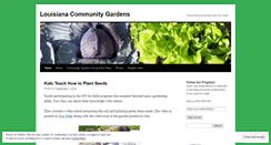 Desktop Screenshot of louisianacommunitygardens.wordpress.com