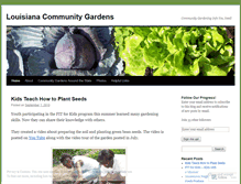 Tablet Screenshot of louisianacommunitygardens.wordpress.com