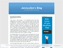 Tablet Screenshot of jenncullen.wordpress.com