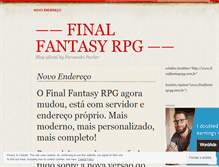 Tablet Screenshot of finalfantasyrpg.wordpress.com