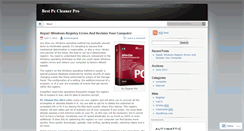 Desktop Screenshot of bestpccleanerpro.wordpress.com