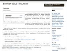 Tablet Screenshot of direccionactiva.wordpress.com