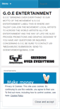 Mobile Screenshot of goeentertainment.wordpress.com