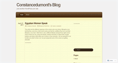 Desktop Screenshot of constancedumont.wordpress.com