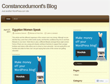 Tablet Screenshot of constancedumont.wordpress.com