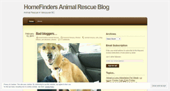 Desktop Screenshot of homefindersrescue.wordpress.com