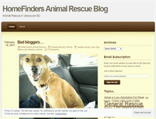 Tablet Screenshot of homefindersrescue.wordpress.com