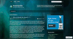 Desktop Screenshot of bonniejoslin.wordpress.com