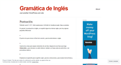 Desktop Screenshot of diccionariogramaticadeingles.wordpress.com