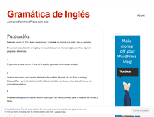 Tablet Screenshot of diccionariogramaticadeingles.wordpress.com