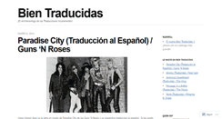 Desktop Screenshot of bientraducidas.wordpress.com