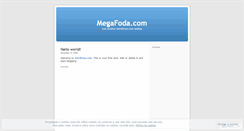 Desktop Screenshot of megafoda.wordpress.com